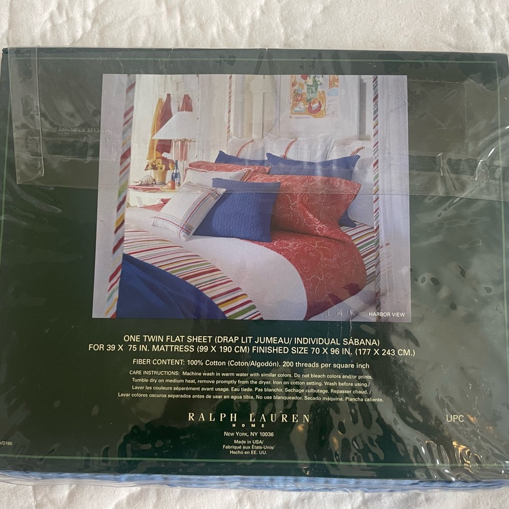 NWT Ralph Lauren Twin Flat Sheet - Picture 4 of 4